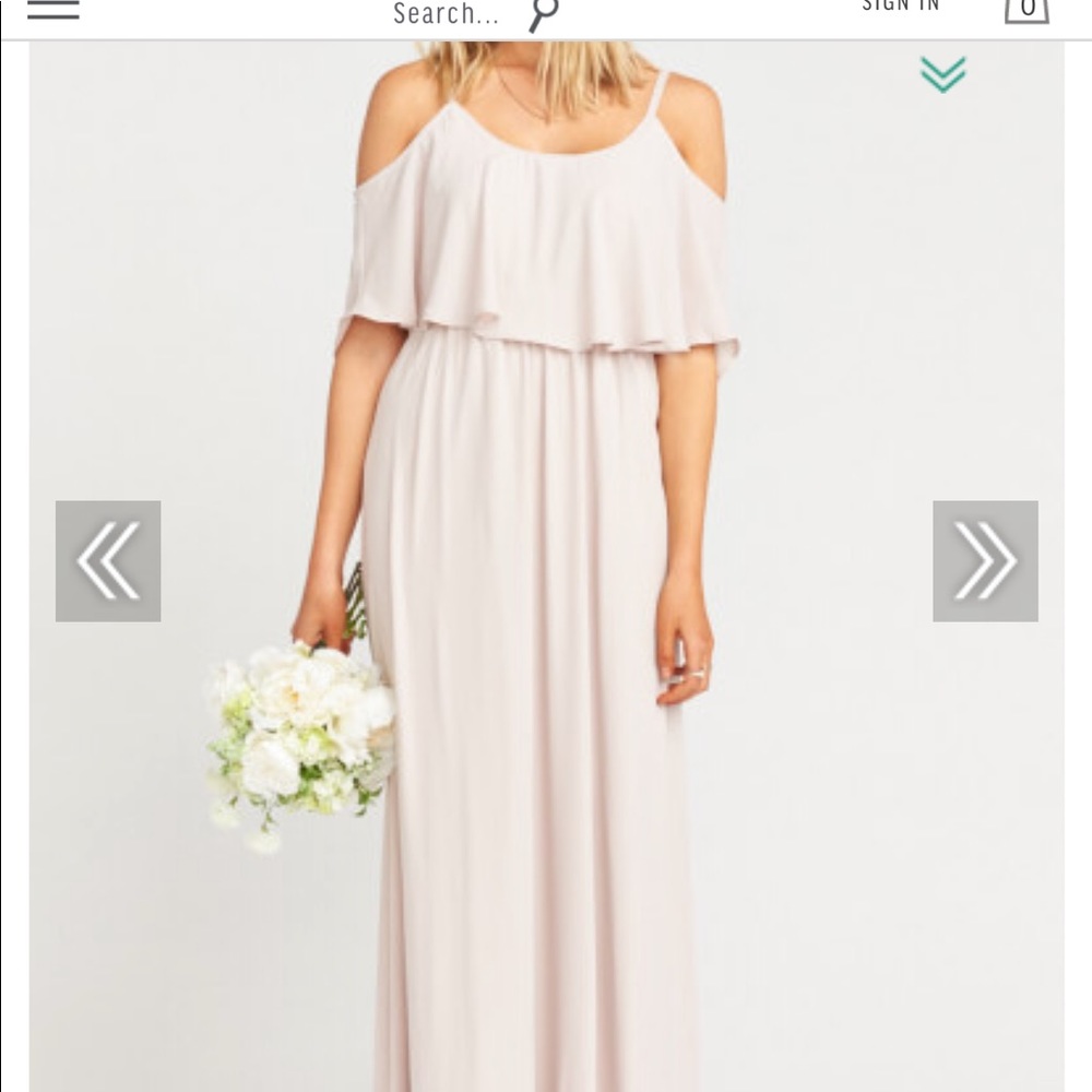 CAITLIN RUFFLE MAXI DRESS ~ SHOW ME THE RING CRISP